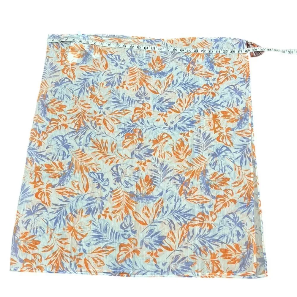 Lucky Brand Orange And Purple Swim Sarong Coverup Wrap, OSFM, NWT‎